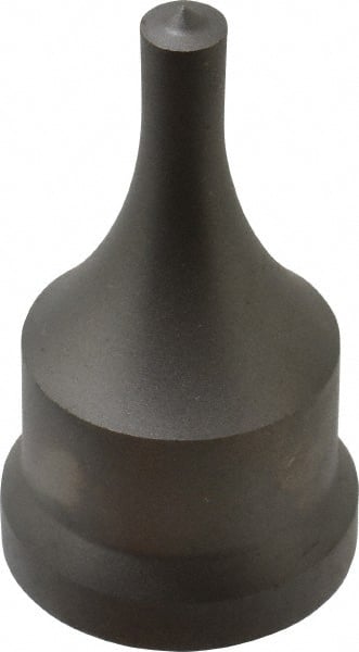 Cleveland Steel Tool - 9/32 Inch Diameter Round Ironworker Punch - 1-1/16 Inch Body Diameter, 1-7/32 Inch Head Diameter, 2-1/8 Inch Overall Length - Exact Tooling