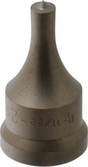 Cleveland Steel Tool - 11/32 Inch Diameter Round Ironworker Punch - 1-1/16 Inch Body Diameter, 1-7/32 Inch Head Diameter, 2-1/8 Inch Overall Length - Exact Tooling