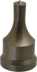 Cleveland Steel Tool - 13/32 Inch Diameter Round Ironworker Punch - 1-1/16 Inch Body Diameter, 1-7/32 Inch Head Diameter, 2-1/8 Inch Overall Length - Exact Tooling