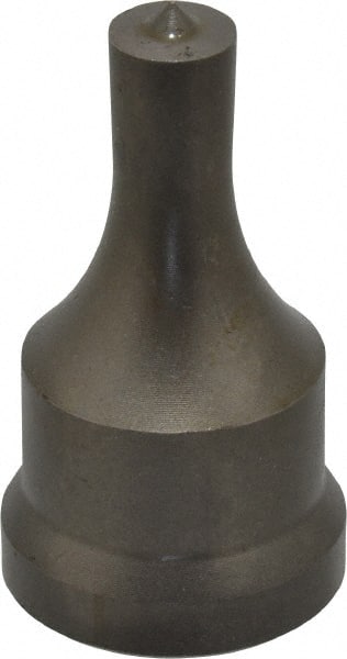 Cleveland Steel Tool - 7/16 Inch Diameter Round Ironworker Punch - 1-1/16 Inch Body Diameter, 1-7/32 Inch Head Diameter, 2-1/8 Inch Overall Length - Exact Tooling