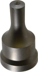 Cleveland Steel Tool - 15/32 Inch Diameter Round Ironworker Punch - 1-1/16 Inch Body Diameter, 1-7/32 Inch Head Diameter, 2-1/8 Inch Overall Length - Exact Tooling