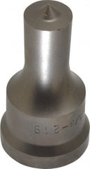 Cleveland Steel Tool - 5/8 Inch Diameter Round Ironworker Punch - 1-1/16 Inch Body Diameter, 1-7/32 Inch Head Diameter, 2-1/8 Inch Overall Length - Exact Tooling