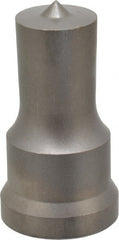 Cleveland Steel Tool - 13/16 Inch Diameter Round Ironworker Punch - 1-1/16 Inch Body Diameter, 1-7/32 Inch Head Diameter, 2-1/8 Inch Overall Length - Exact Tooling