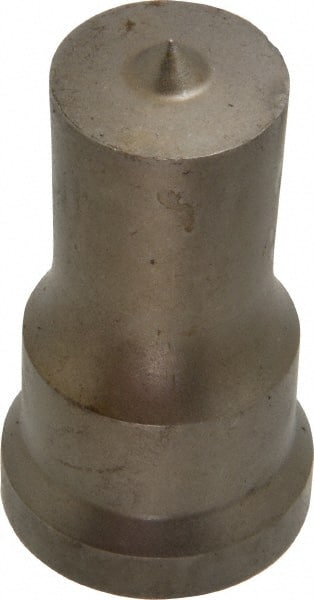 Cleveland Steel Tool - 7/8 Inch Diameter Round Ironworker Punch - 1-1/16 Inch Body Diameter, 1-7/32 Inch Head Diameter, 2-1/8 Inch Overall Length - Exact Tooling