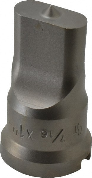 Cleveland Steel Tool - 7/16 Inch Wide Oblong Ironworker Punch - 1-1/16 Inch Body Diameter, 1-7/32 Inch Head Diameter, 2-1/8 Inch Overall Length - Exact Tooling