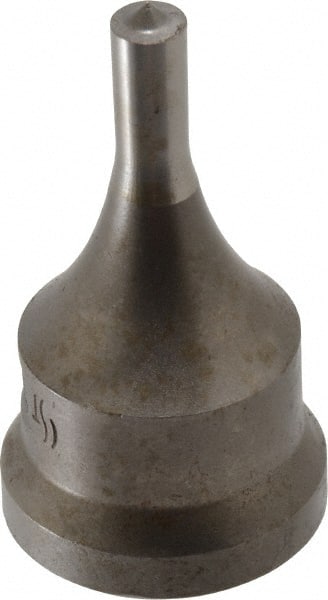 Cleveland Steel Tool - 9/32 Inch Diameter Round Ironworker Punch - 1-1/16 Inch Body Diameter, 1.24 Inch Head Diameter, 2-3/16 Inch Overall Length - Exact Tooling