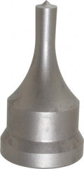 Cleveland Steel Tool - 5/16 Inch Diameter Round Ironworker Punch - 1-1/16 Inch Body Diameter, 1.24 Inch Head Diameter, 2-3/16 Inch Overall Length - Exact Tooling