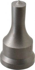 Cleveland Steel Tool - 1/2 Inch Diameter Round Ironworker Punch - 1-1/16 Inch Body Diameter, 1.24 Inch Head Diameter, 2-3/16 Inch Overall Length - Exact Tooling