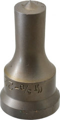 Cleveland Steel Tool - 5/8 Inch Diameter Round Ironworker Punch - 1-1/16 Inch Body Diameter, 1.24 Inch Head Diameter, 2-3/16 Inch Overall Length - Exact Tooling