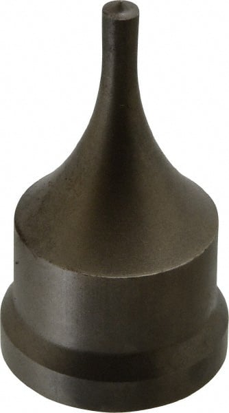Cleveland Steel Tool - 7/32 Inch Diameter Round Ironworker Punch - 1-7/32 Inch Body Diameter, 1-3/8 Inch Head Diameter, 2-3/8 Inch Overall Length - Exact Tooling
