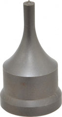 Cleveland Steel Tool - 1/4 Inch Diameter Round Ironworker Punch - 1-7/32 Inch Body Diameter, 1-3/8 Inch Head Diameter, 2-3/8 Inch Overall Length - Exact Tooling