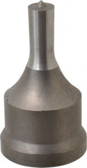 Cleveland Steel Tool - 13/32 Inch Diameter Round Ironworker Punch - 1-7/32 Inch Body Diameter, 1-3/8 Inch Head Diameter, 2-3/8 Inch Overall Length - Exact Tooling
