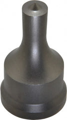 Cleveland Steel Tool - 1/2 Inch Diameter Round Ironworker Punch - 1-7/32 Inch Body Diameter, 1-3/8 Inch Head Diameter, 2-3/8 Inch Overall Length - Exact Tooling