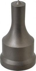 Cleveland Steel Tool - 17/32 Inch Diameter Round Ironworker Punch - 1-7/32 Inch Body Diameter, 1-3/8 Inch Head Diameter, 2-3/8 Inch Overall Length - Exact Tooling