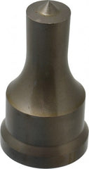 Cleveland Steel Tool - 21/32 Inch Diameter Round Ironworker Punch - 1-7/32 Inch Body Diameter, 1-3/8 Inch Head Diameter, 2-3/8 Inch Overall Length - Exact Tooling