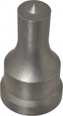 Cleveland Steel Tool - 11/16 Inch Diameter Round Ironworker Punch - 1-7/32 Inch Body Diameter, 1-3/8 Inch Head Diameter, 2-3/8 Inch Overall Length - Exact Tooling