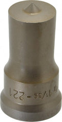 Cleveland Steel Tool - 1-1/32 Inch Diameter Round Ironworker Punch - 1-7/32 Inch Body Diameter, 1-3/8 Inch Head Diameter, 2-3/8 Inch Overall Length - Exact Tooling