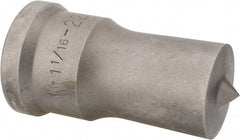 Cleveland Steel Tool - 1-1/16 Inch Diameter Round Ironworker Punch - 1-7/32 Inch Body Diameter, 1-3/8 Inch Head Diameter, 2-3/8 Inch Overall Length - Exact Tooling