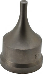 Cleveland Steel Tool - 9/32 Inch Diameter Round Ironworker Punch - 1-17/32 Inch Body Diameter, 1-11/16 Inch Head Diameter, 2-11/16 Inch Overall Length - Exact Tooling