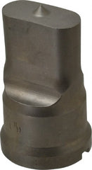 Cleveland Steel Tool - 11/16 Inch Wide Oblong Ironworker Punch - 1-17/32 Inch Body Diameter, 1-11/16 Inch Head Diameter, 2-11/16 Inch Overall Length - Exact Tooling