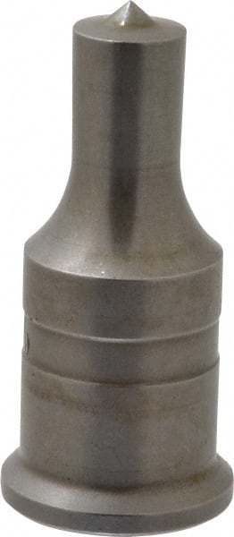 Cleveland Steel Tool - 9/16 Inch Diameter Round Ironworker Punch - 1 Inch Body Diameter, 1-3/16 Inch Head Diameter, 2-7/16 Inch Overall Length - Exact Tooling
