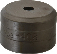 Cleveland Steel Tool - 9/32 Inch Diameter Round Ironworker Die - 1-1/2 Inch Head Diameter, 1 Inch Head Height - Exact Tooling