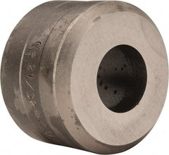 Cleveland Steel Tool - 21/32 Inch Diameter Round Ironworker Die - 1-1/2 Inch Head Diameter, 1 Inch Head Height - Exact Tooling