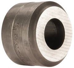 Cleveland Steel Tool - 23/32 Inch Diameter Round Ironworker Die - 1-1/2 Inch Head Diameter, 1 Inch Head Height - Exact Tooling