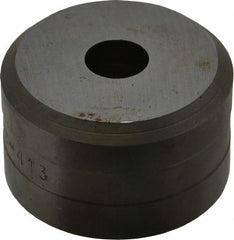 Cleveland Steel Tool - 1/2 Inch Diameter Round Ironworker Die - 1-13/16 Inch Head Diameter, 1-1/8 Inch Head Height - Exact Tooling
