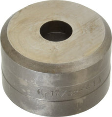 Cleveland Steel Tool - 17/32 Inch Diameter Round Ironworker Die - 1-13/16 Inch Head Diameter, 1-1/8 Inch Head Height - Exact Tooling