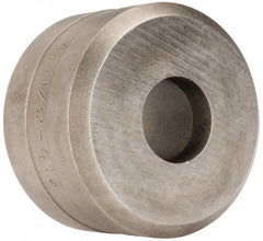 Cleveland Steel Tool - 21/32 Inch Diameter Round Ironworker Die - 1-13/16 Inch Head Diameter, 1-1/8 Inch Head Height - Exact Tooling