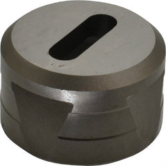 Cleveland Steel Tool - 1-3/32 Inch Long x 11/32 Inch Wide Oblong Ironworker Die - 1-13/16 Inch Head Diameter, 1-1/8 Inch Head Height - Exact Tooling