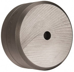 Cleveland Steel Tool - 1/4 Inch Diameter Round Ironworker Die - 2 Inch Head Diameter, 1 Inch Head Height - Exact Tooling