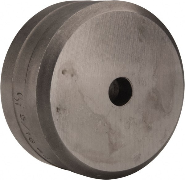 Cleveland Steel Tool - 5/16 Inch Diameter Round Ironworker Die - 2 Inch Head Diameter, 1 Inch Head Height - Exact Tooling