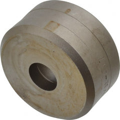 Cleveland Steel Tool - 19/32 Inch Diameter Round Ironworker Die - 2 Inch Head Diameter, 1 Inch Head Height - Exact Tooling