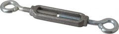 Made in USA - 96 Lb Load Limit, 5/16" Thread Diam, 2-9/16" Take Up, Aluminum Eye & Eye Turnbuckle - 3-7/16" Body Length, 7/32" Neck Length, 6-3/4" Closed Length - Exact Tooling