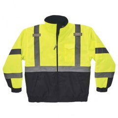 8377 2XL LIME QUILTED BOMBER JACKET - Exact Tooling