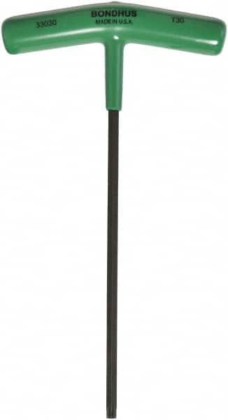 Bondhus - T30 Standard Torx Key - T-Handle Cushion Grip, Protanium High Torque Steel - Exact Tooling