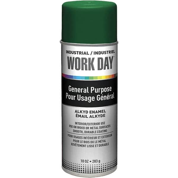 Krylon - Green, Gloss, Enamel Spray Paint - 9 to 13 Sq Ft per Can, 10 oz Container, Use on Ceramics, Glass, Metal, Plaster, Wood - Exact Tooling