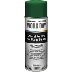 Krylon - Green, Gloss, Enamel Spray Paint - 9 to 13 Sq Ft per Can, 10 oz Container, Use on Ceramics, Glass, Metal, Plaster, Wood - Exact Tooling