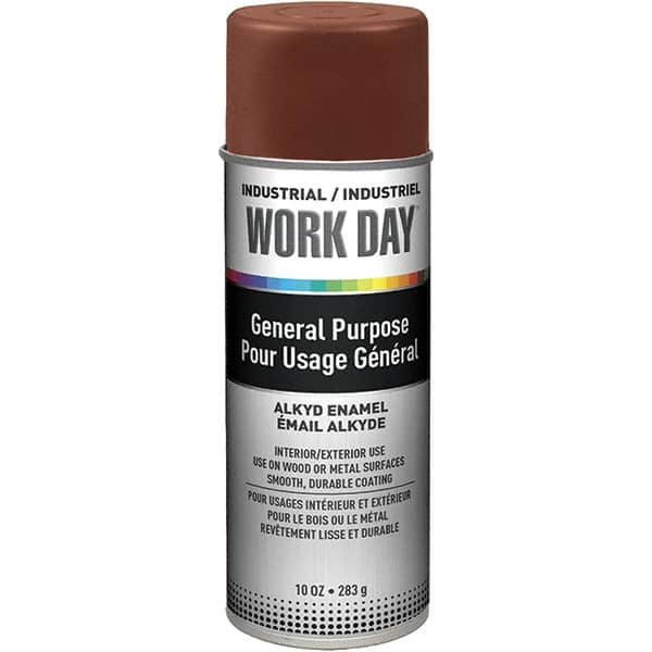 Krylon - Brown, Gloss, Enamel Spray Paint - 9 to 13 Sq Ft per Can, 10 oz Container, Use on Ceramics, Glass, Metal, Plaster, Wood - Exact Tooling