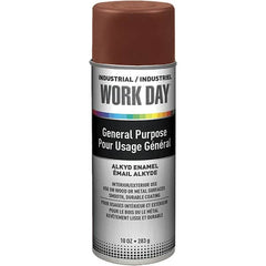 Krylon - Brown, Gloss, Enamel Spray Paint - 9 to 13 Sq Ft per Can, 10 oz Container, Use on Ceramics, Glass, Metal, Plaster, Wood - Exact Tooling