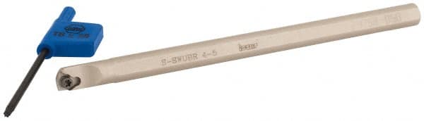 Iscar - 0.275" Min Bore Diam, 4" OAL, 1/4" Shank Diam, S-SWUB Indexable Boring Bar - WB.. 520L Insert, Screw or Clamp Holding Method - Exact Tooling