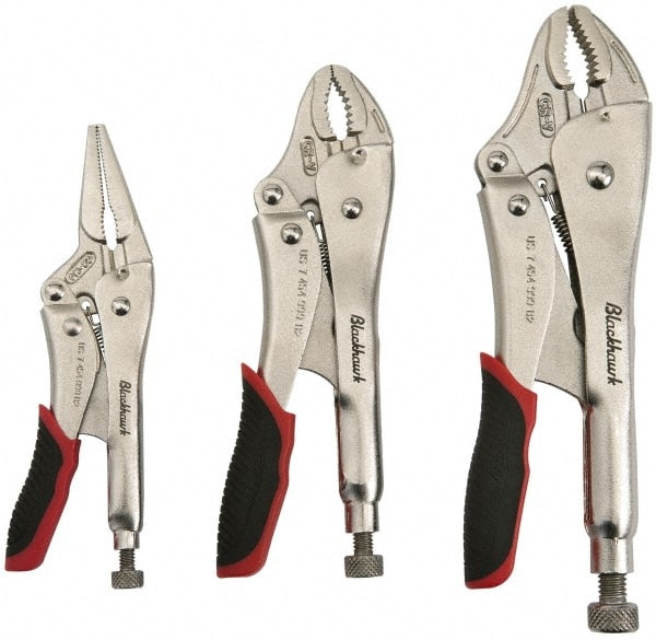 Blackhawk by Proto - 3 Piece Locking Plier Set - Comes in Pouch - Exact Tooling