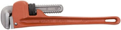 Stanley - 14" Cast Iron Straight Pipe Wrench - 2-7/8" Pipe Capacity - Exact Tooling
