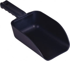 Remco - 32 oz Blue Polypropylene & Semi-Ferrous Additive Flat Bottom Scoop - 4.3" Wide x 3" Deep Bowl, 11-1/2" OAL - Exact Tooling