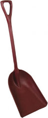 Remco - 17-1/8" High Square Plastic Shovel - 27" Long D-Grip Handle - Exact Tooling