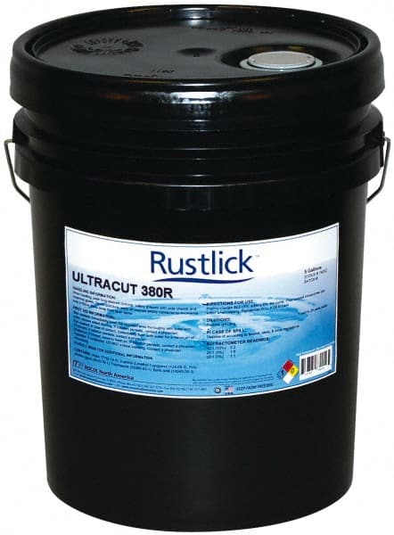 Rustlick - Ultracut 380R, 5 Gal Pail Cutting & Grinding Fluid - Semisynthetic - Exact Tooling