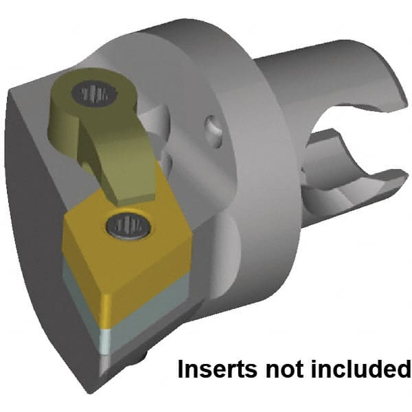 Kennametal - Right Hand Cut, 40mm Min Bore Diam, Size KM2532 Steel Modular Boring Cutting Unit Head - 30mm Max Bore Depth, Through Coolant, Compatible with DN..150408, DN..432 - Exact Tooling