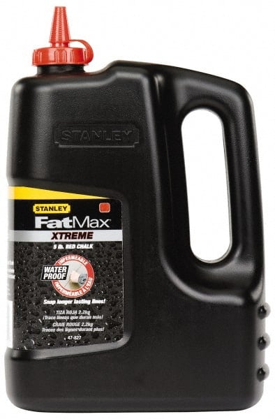 Stanley - 5 Lb Container Chalk Refill - Red - Exact Tooling